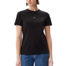 CALVIN KLEIN JEANS WOVEN LABEL REGULAR TEE T-SHIRT ΜΠΛΟΥΖΑ ΓΥΝΑΙΚΕΙΑ BLACK