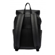 CALVIN KLEIN RUBBERIZED FLAP BACKPACK ΤΣΑΝΤΑ ΑΝΔΡΙΚΗ BLACK
