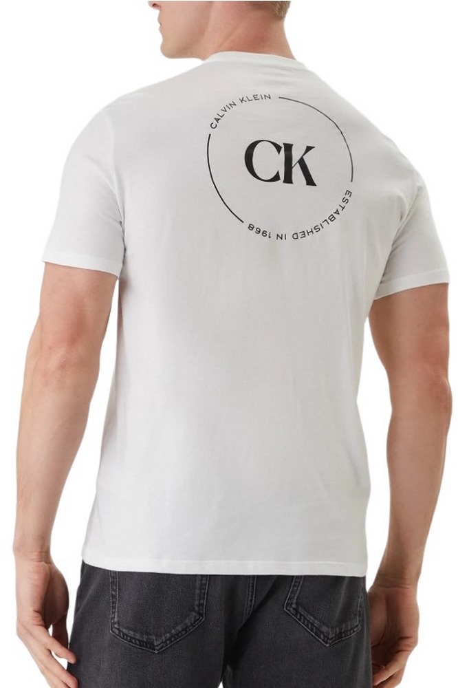 CALVIN KLEIN JEANS 30S EU WHOLESALE JEANS GRAPHICS T-SHIRT ΜΠΛΟΥΖΑ ΑΝΔΡΙΚΗ BRIGHT WHITE