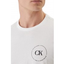 CALVIN KLEIN JEANS 30S EU WHOLESALE JEANS GRAPHICS T-SHIRT ΜΠΛΟΥΖΑ ΑΝΔΡΙΚΗ BRIGHT WHITE