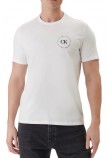 CALVIN KLEIN JEANS 30S EU WHOLESALE JEANS GRAPHICS T-SHIRT ΜΠΛΟΥΖΑ ΑΝΔΡΙΚΗ BRIGHT WHITE