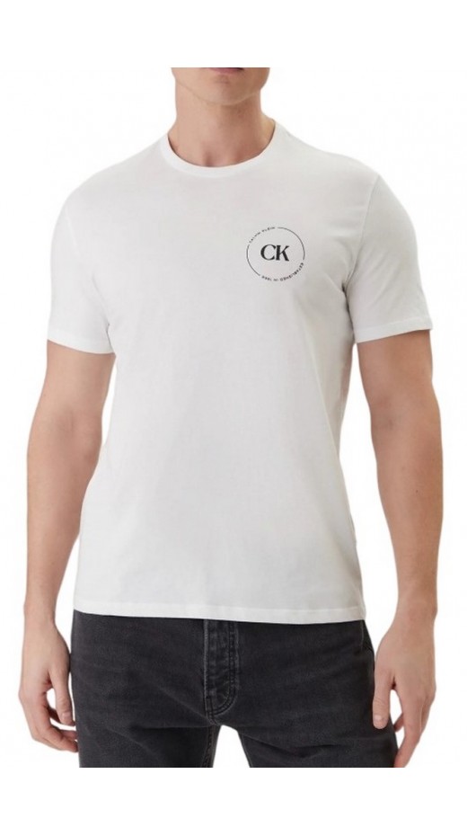 CALVIN KLEIN JEANS 30S EU WHOLESALE JEANS GRAPHICS T-SHIRT ΜΠΛΟΥΖΑ ΑΝΔΡΙΚΗ BRIGHT WHITE