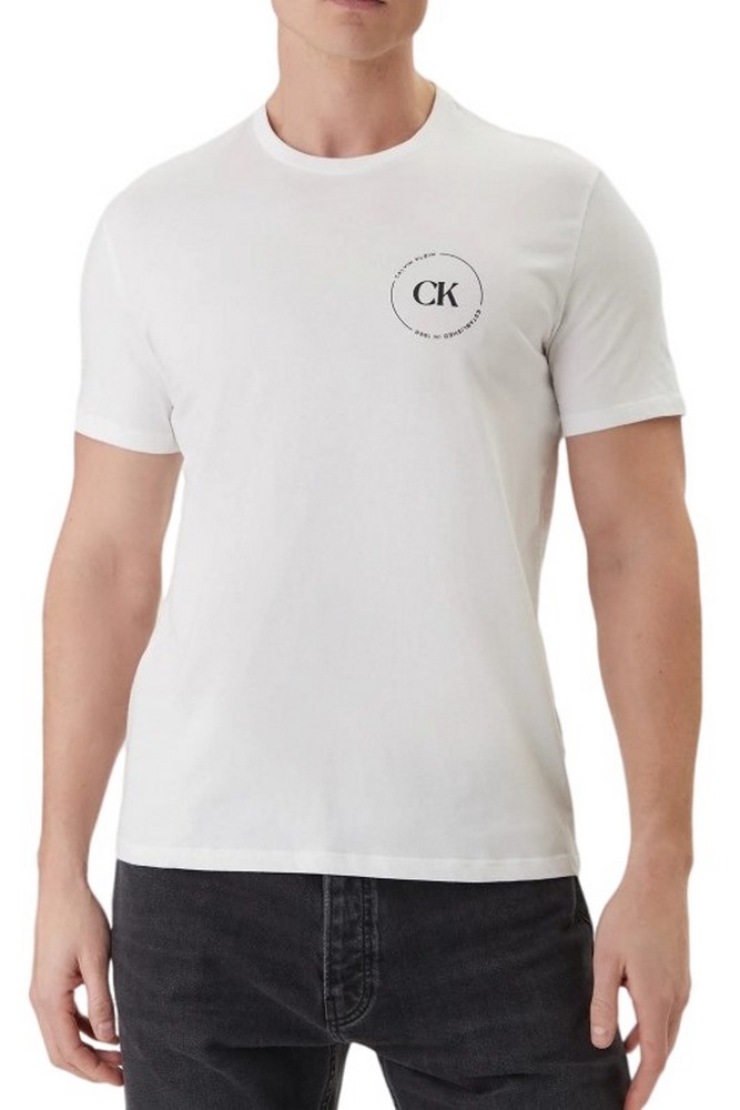 CALVIN KLEIN JEANS 30S EU WHOLESALE JEANS GRAPHICS T-SHIRT ΜΠΛΟΥΖΑ ΑΝΔΡΙΚΗ BRIGHT WHITE