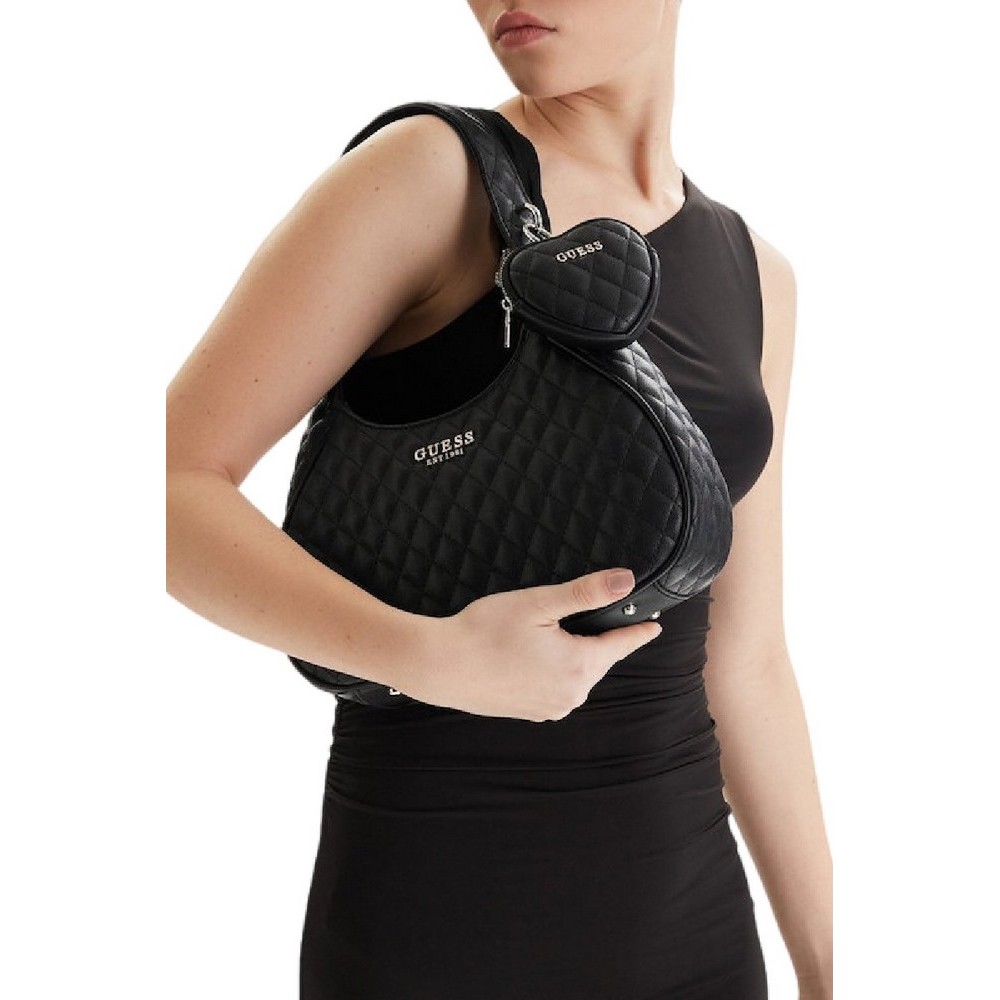 GUESS ATABEY HOBO ΤΣΑΝΤΑ ΓΥΝΑΙΚΕΙΑ BLACK