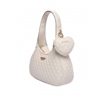 GUESS ATABEY HOBO ΤΣΑΝΤΑ ΓΥΝΑΙΚΕΙΑ OFF WHITE