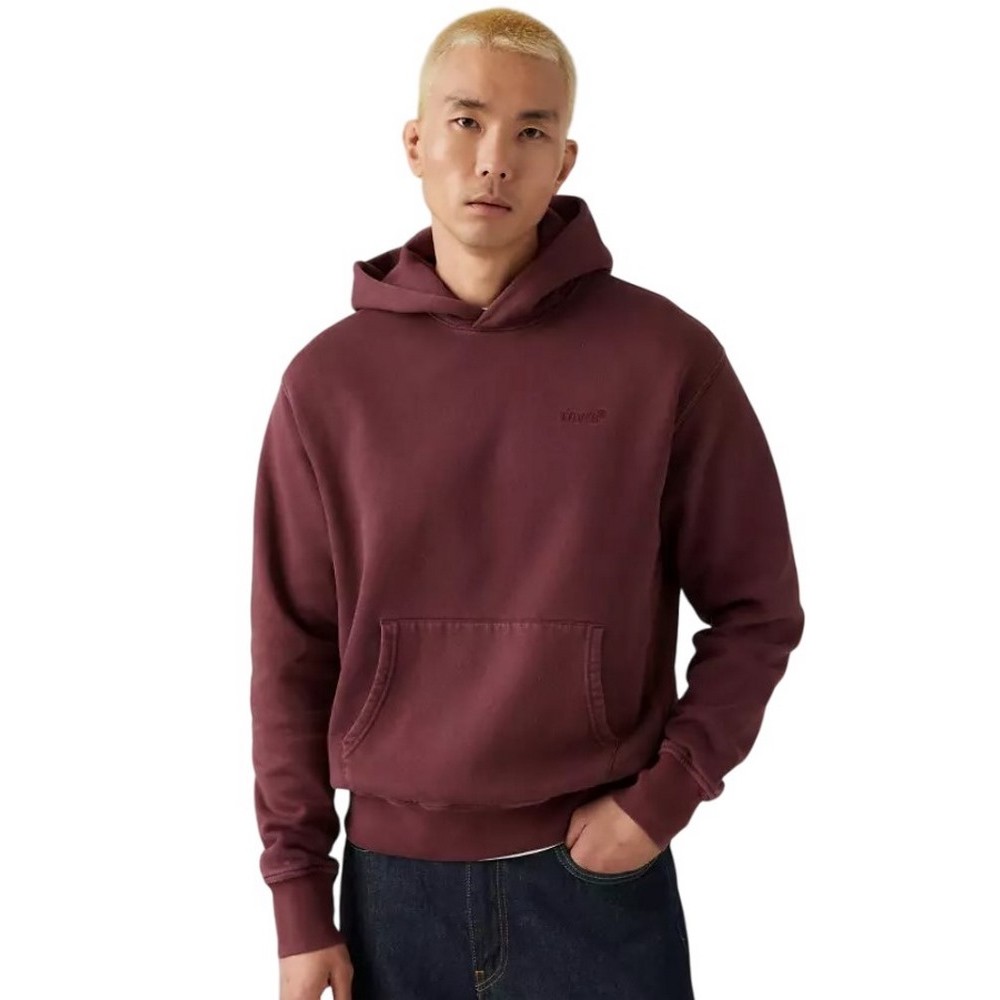 LEVIS® THE AUTHENTIC HOODIE ΦΟΥΤΕΡ ΜΠΛΟΥΖΑ ΑΝΔΡΙΚΗ BORDEUAX
