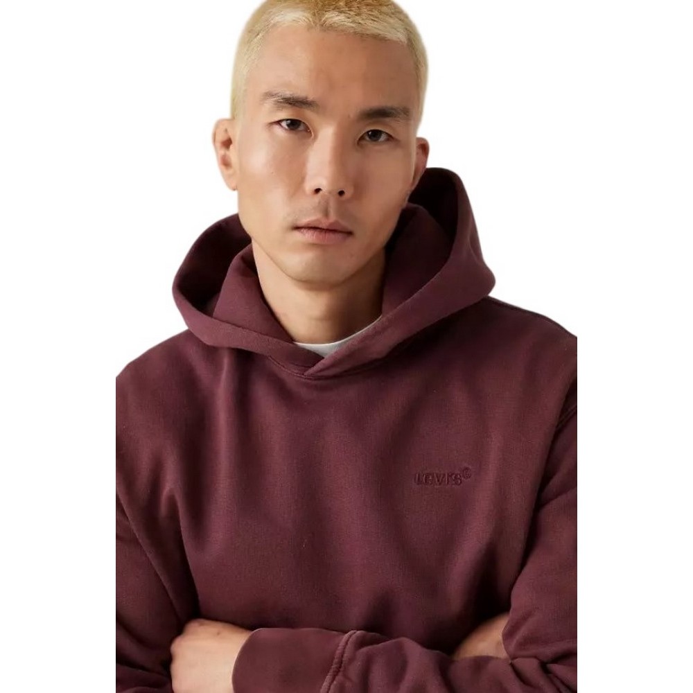 LEVIS® THE AUTHENTIC HOODIE ΦΟΥΤΕΡ ΜΠΛΟΥΖΑ ΑΝΔΡΙΚΗ BORDEUAX