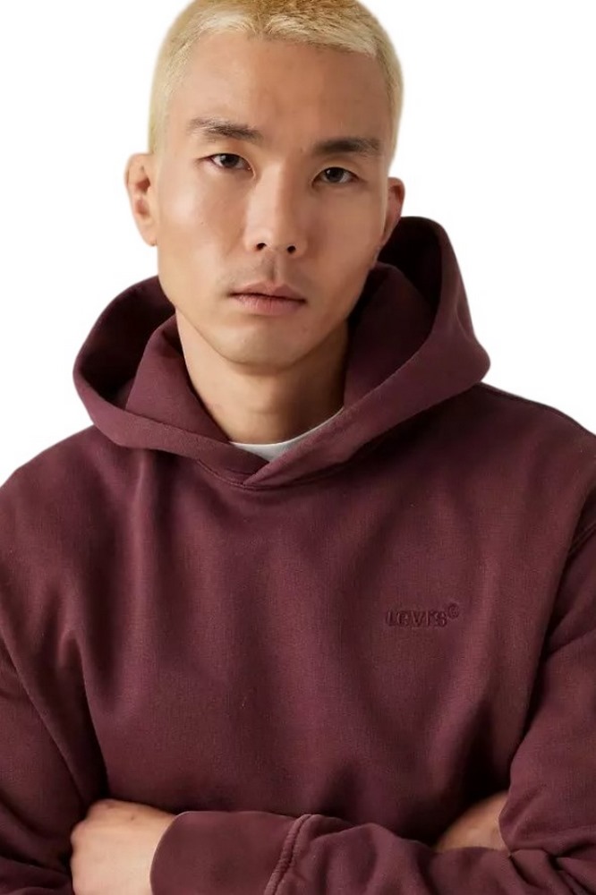 LEVIS® THE AUTHENTIC HOODIE ΦΟΥΤΕΡ ΜΠΛΟΥΖΑ ΑΝΔΡΙΚΗ BORDEUAX