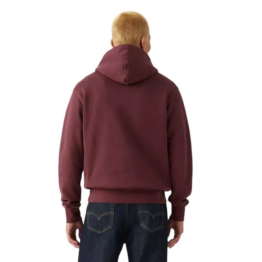 LEVIS® THE AUTHENTIC HOODIE ΦΟΥΤΕΡ ΜΠΛΟΥΖΑ ΑΝΔΡΙΚΗ BORDEUAX