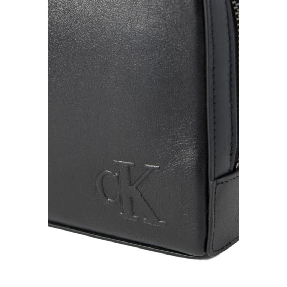 CALVIN KLEIN BOLD CK POUCH WITH HANDLE ΤΣΑΝΤΑ ΑΝΔΡΙΚΗ BLACK