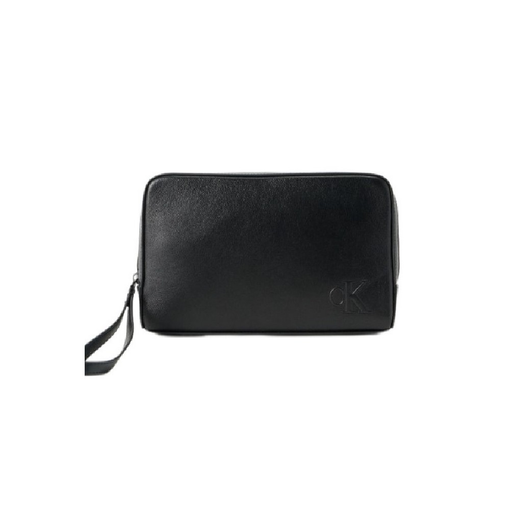 CALVIN KLEIN BOLD CK POUCH WITH HANDLE ΤΣΑΝΤΑ ΑΝΔΡΙΚΗ BLACK