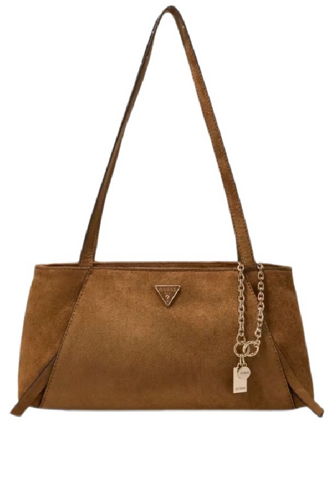 GUESS DEVON SHOULDER SATCHEL ΤΣΑΝΤΑ ΓΥΝΑΙΚΕΙΑ COGNAC
