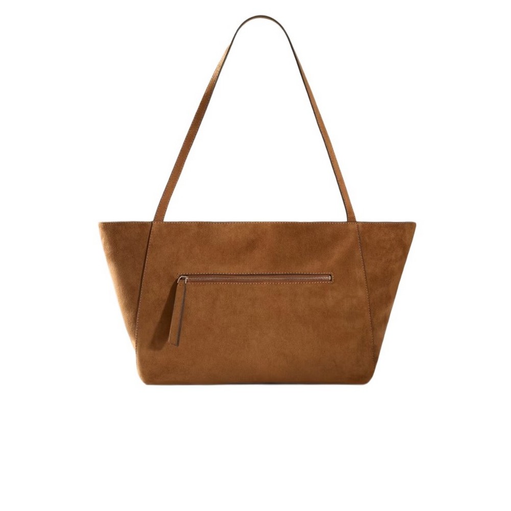GUESS DEVON SHOULDER SATCHEL ΤΣΑΝΤΑ ΓΥΝΑΙΚΕΙΑ COGNAC