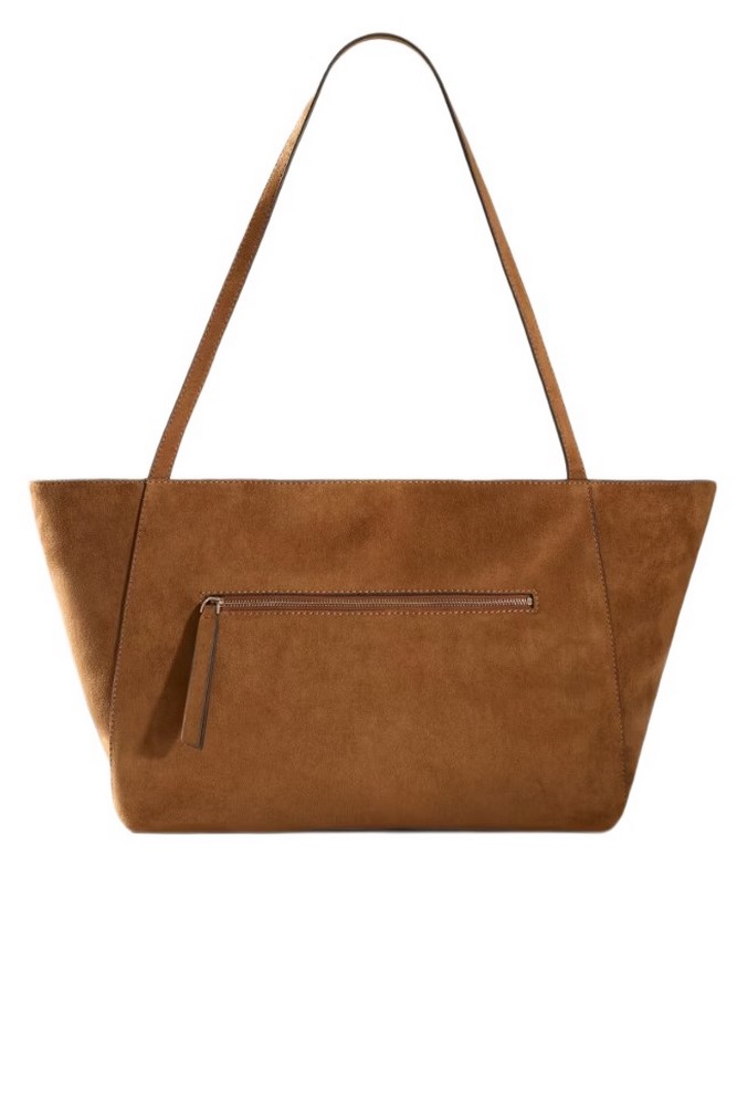 GUESS DEVON SHOULDER SATCHEL ΤΣΑΝΤΑ ΓΥΝΑΙΚΕΙΑ COGNAC