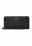 GUESS BRENTON SLG LRG ZIP AROUND ΠΟΡΤΟΦΟΛΙ ΓΥΝΑΙΚΕΙΟ BLACK