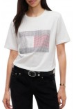 TOMMY JEANS RLX FLAG BLING T-SHIRT ΜΠΛΟΥΖΑ ΓΥΝΑΙΚΕΙΑ ECRU
