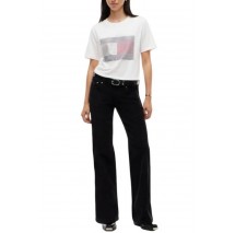 TOMMY JEANS RLX FLAG BLING T-SHIRT ΜΠΛΟΥΖΑ ΓΥΝΑΙΚΕΙΑ ECRU