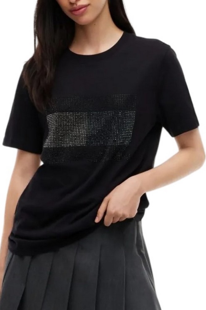 TOMMY JEANS RLX FLAG BLING T-SHIRT ΜΠΛΟΥΖΑ ΓΥΝΑΙΚΕΙΑ BLACK