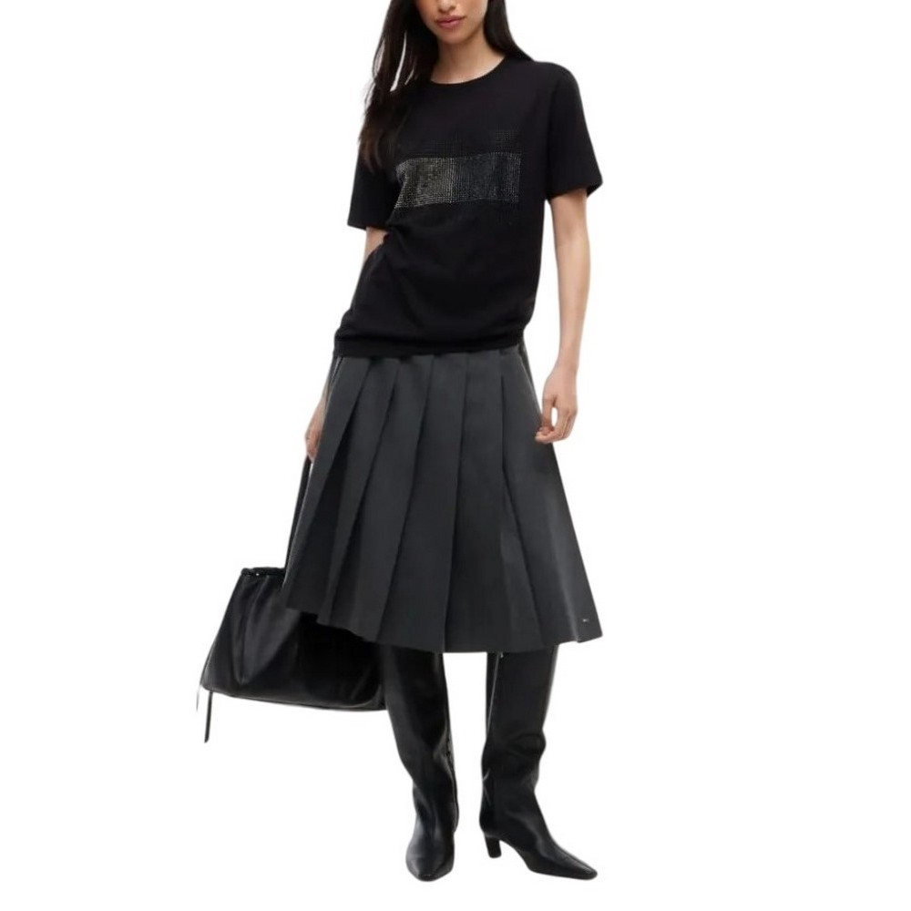 TOMMY JEANS RLX FLAG BLING T-SHIRT ΜΠΛΟΥΖΑ ΓΥΝΑΙΚΕΙΑ BLACK