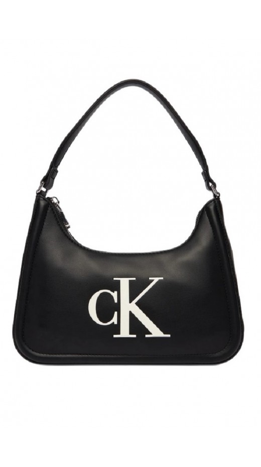 CALVIN KLEIN RAISED SMALL SHOULDER BAG ΤΣΑΝΤΑ ΓΥΝΑΙΚΕΙΑ BLACK/WHITE