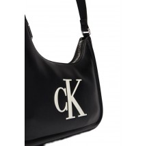 CALVIN KLEIN RAISED SMALL SHOULDER BAG ΤΣΑΝΤΑ ΓΥΝΑΙΚΕΙΑ BLACK/WHITE
