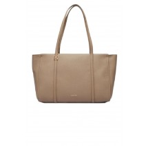 CALVIN KLEIN EMBLEM HW PEBBLE TOTE ΤΣΑΝΤΑ ΓΥΝΑΙΚΕΙΑ TAUPE