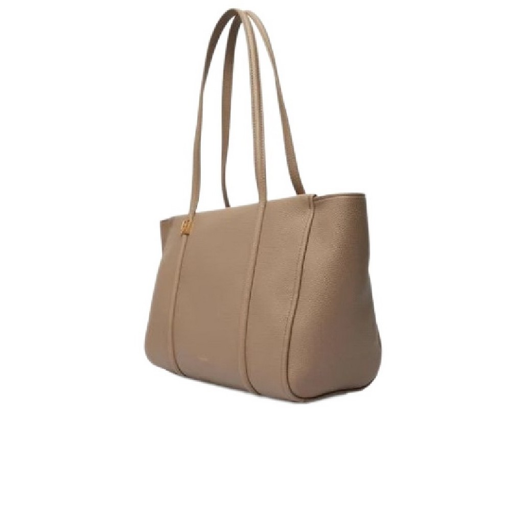 CALVIN KLEIN EMBLEM HW PEBBLE TOTE ΤΣΑΝΤΑ ΓΥΝΑΙΚΕΙΑ TAUPE