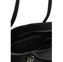 CALVIN KLEIN EMBLEM HW PEBBLE TOTE ΤΣΑΝΤΑ ΓΥΝΑΙΚΕΙΑ BLACK