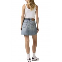 LEVIS® DECONSTRUCTED EDGE SKIRT WORN IN ΤΖΙΝ ΦΟΥΣΤΑ ΓΥΝΑΙΚΕΙΑ MED INDIGO