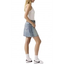 LEVIS® DECONSTRUCTED EDGE SKIRT WORN IN ΤΖΙΝ ΦΟΥΣΤΑ ΓΥΝΑΙΚΕΙΑ MED INDIGO