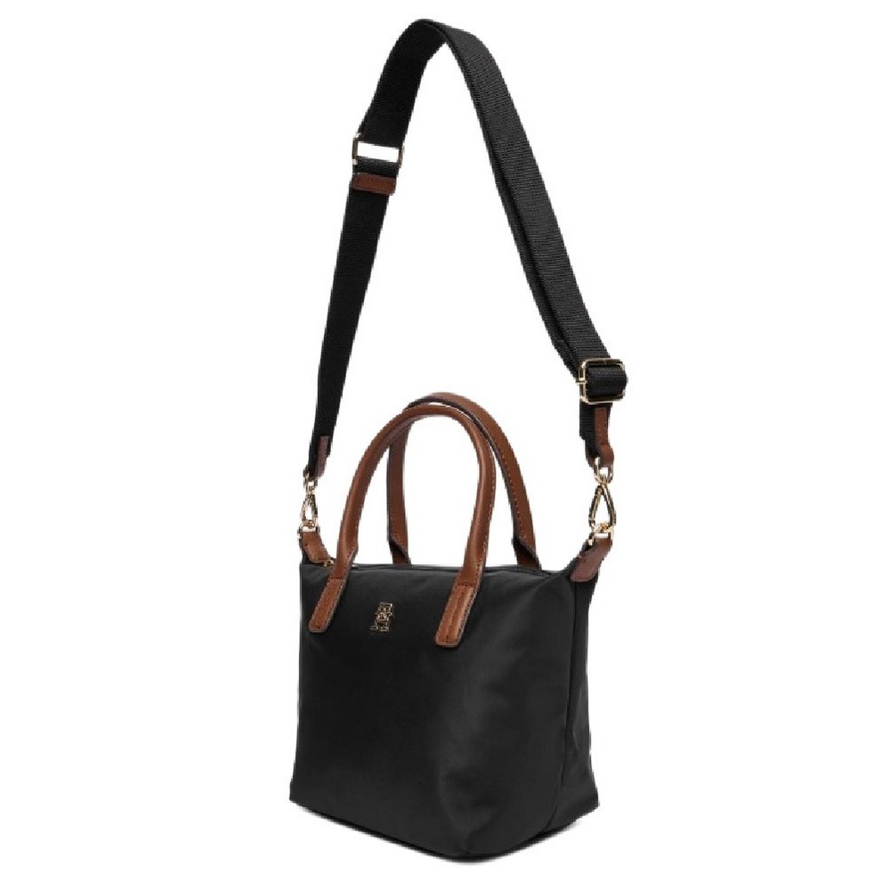 TOMMY HILFIGER POPETTE MINI TOTE ΤΣΑΝΤΑ ΓΥΝΑΙΚΕΙΑ BLACK