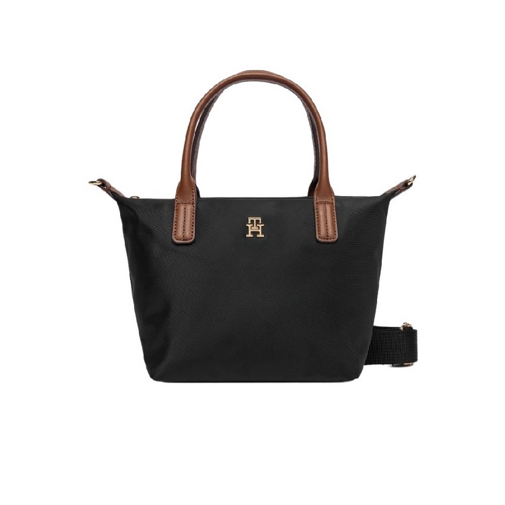 TOMMY HILFIGER POPETTE MINI TOTE ΤΣΑΝΤΑ ΓΥΝΑΙΚΕΙΑ BLACK