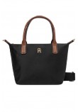 TOMMY HILFIGER POPETTE MINI TOTE ΤΣΑΝΤΑ ΓΥΝΑΙΚΕΙΑ BLACK