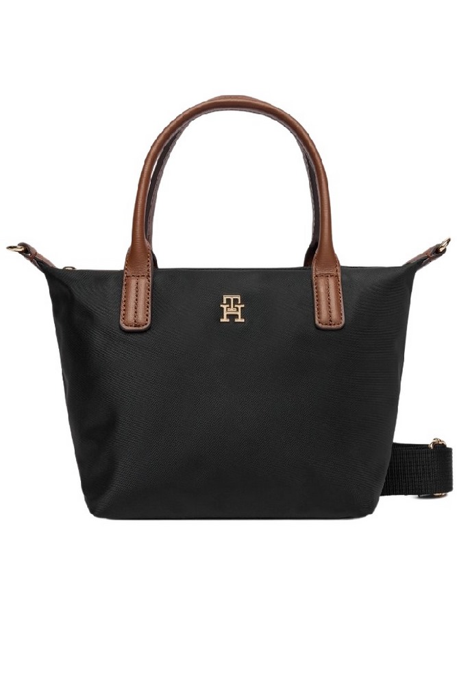 TOMMY HILFIGER POPETTE MINI TOTE ΤΣΑΝΤΑ ΓΥΝΑΙΚΕΙΑ BLACK