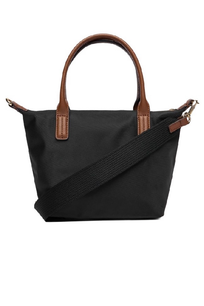 TOMMY HILFIGER POPETTE MINI TOTE ΤΣΑΝΤΑ ΓΥΝΑΙΚΕΙΑ BLACK