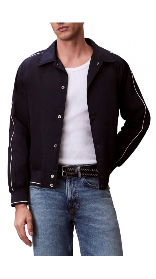 CALVIN KLEIN JEANS LS NYLON SNAP BOMBER JACKET ΜΠΟΥΦΑΝ ΑΝΔΡΙΚΟ NAVY