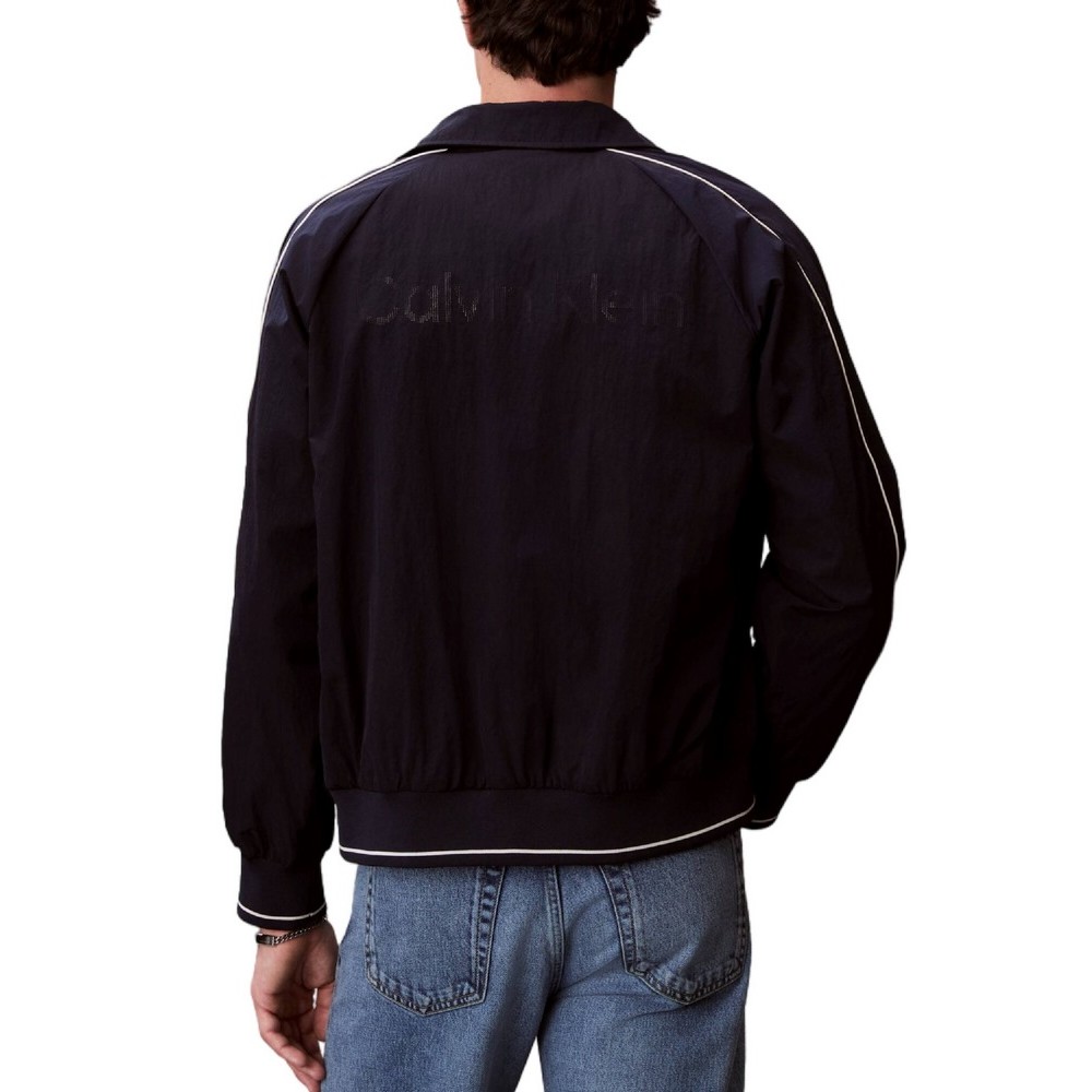CALVIN KLEIN JEANS LS NYLON SNAP BOMBER JACKET ΜΠΟΥΦΑΝ ΑΝΔΡΙΚΟ NAVY