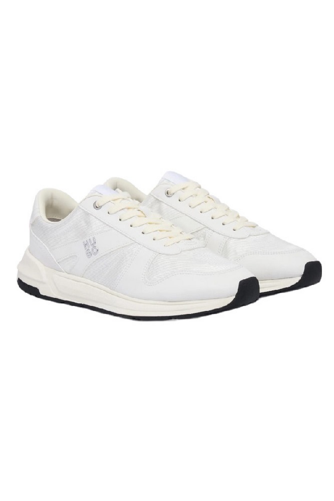 HUGO BOSS G03 NYPU LACE UP SNEAKERS ΠΑΠΟΥΤΣΙ ΑΝΔΡΙΚΟ BRIGHT WHITE