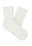 UGG KARSYN LETTUCE EDGE SOCK 1125531 ΚΑΛΤΣΑ ΜΕΣΑΙΑ ΓΥΝΑΙΚΕΙΑ WHITE