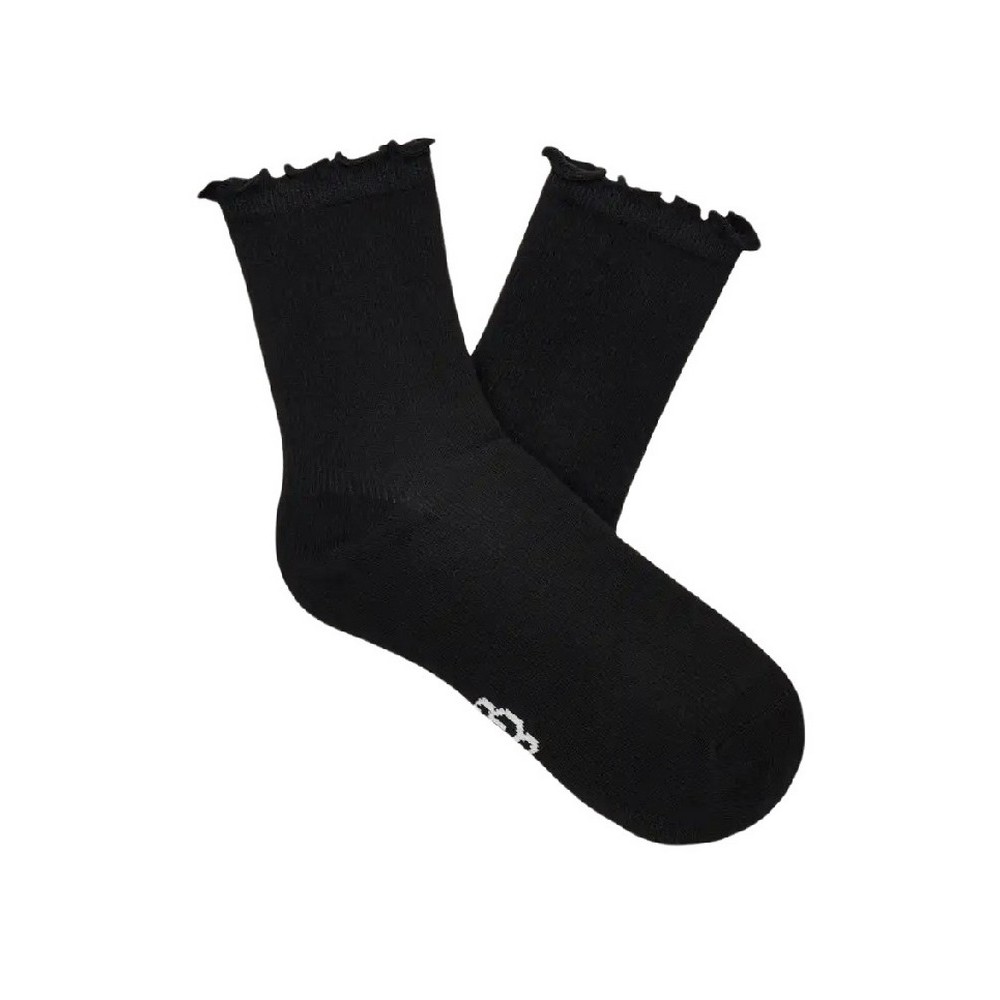 UGG KARSYN LETTUCE EDGE SOCK ΚΑΛΤΣΑ ΓΥΝΑΙΚΕΙΑ BLACK