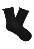 UGG KARSYN LETTUCE EDGE SOCK 1125531 ΚΑΛΤΣΑ ΜΕΣΑΙΑ ΓΥΝΑΙΚΕΙΑ BLACK