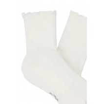 UGG KARSYN LETTUCE EDGE SOCK ΚΑΛΤΣΑ ΓΥΝΑΙΚΕΙΑ WHITE