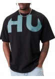HUGO BOSS JERSEY NALFTEE T-SHIRT ΜΠΛΟΥΖΑ ΑΝΔΡΙΚΗ BLACK