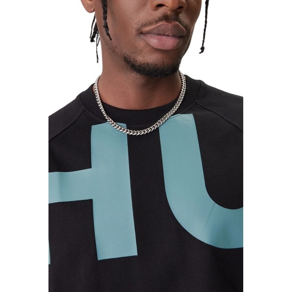 HUGO BOSS JERSEY NALFTEE T-SHIRT ΜΠΛΟΥΖΑ ΑΝΔΡΙΚΗ BLACK