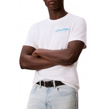 CALVIN KLEIN JEANS 20S CALVIN DISC STACK GRAPHIC T-SHIRT ΜΠΛΟΥΖΑ ΑΝΔΡΙΚΗ BRIGHT WHITE