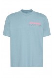 CALVIN KLEIN JEANS 20S CALVIN DISC STACK GRAPHIC T-SHIRT ΜΠΛΟΥΖΑ ΑΝΔΡΙΚΗ PETROL