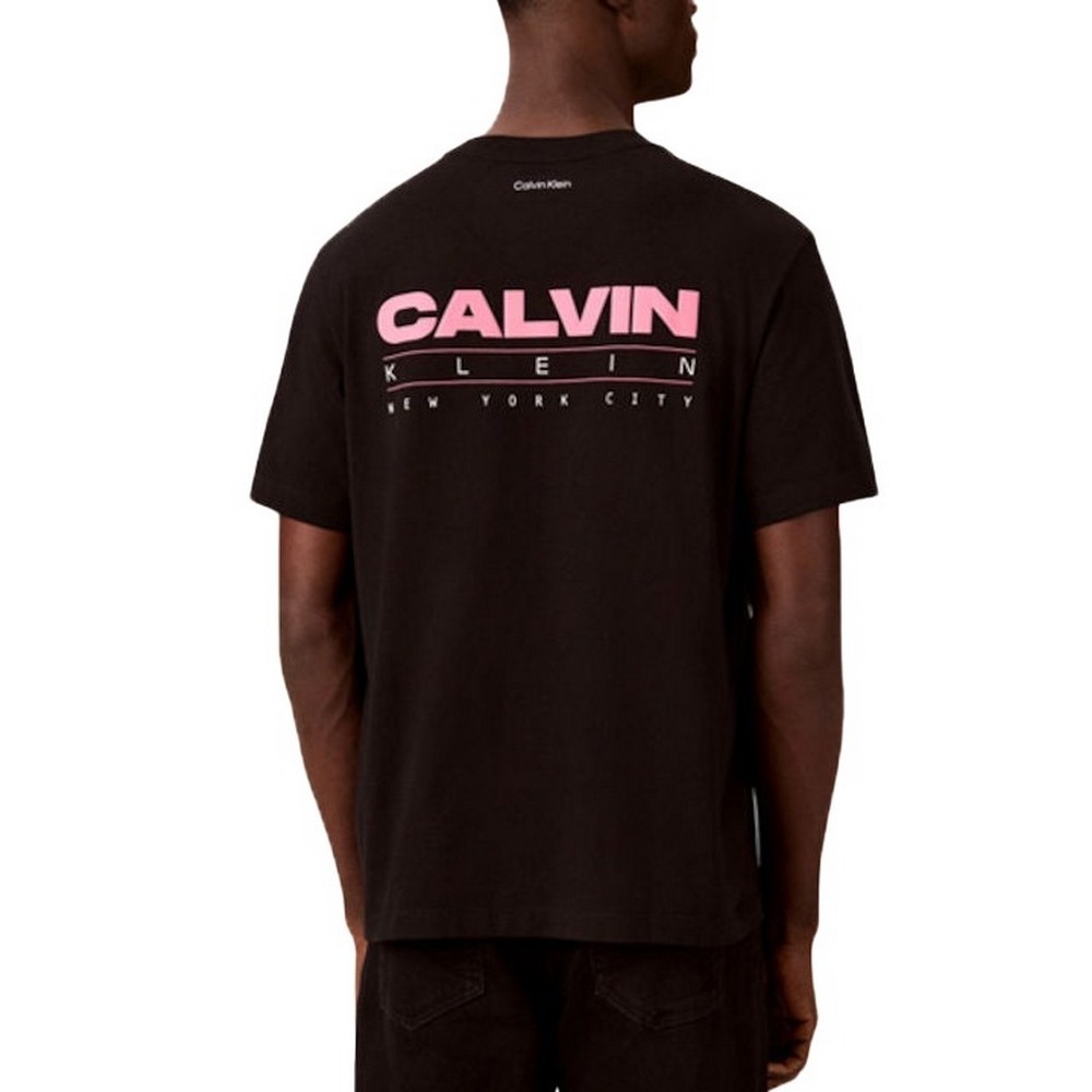 CALVIN KLEIN JEANS 20S CALVIN DISC STACK GRAPHIC T-SHIRT ΜΠΛΟΥΖΑ ΑΝΔΡΙΚΗ BLACK