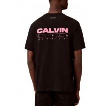 CALVIN KLEIN JEANS 20S CALVIN DISC STACK GRAPHIC T-SHIRT ΜΠΛΟΥΖΑ ΑΝΔΡΙΚΗ BLACK