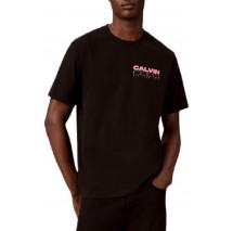 CALVIN KLEIN JEANS 20S CALVIN DISC STACK GRAPHIC T-SHIRT ΜΠΛΟΥΖΑ ΑΝΔΡΙΚΗ BLACK