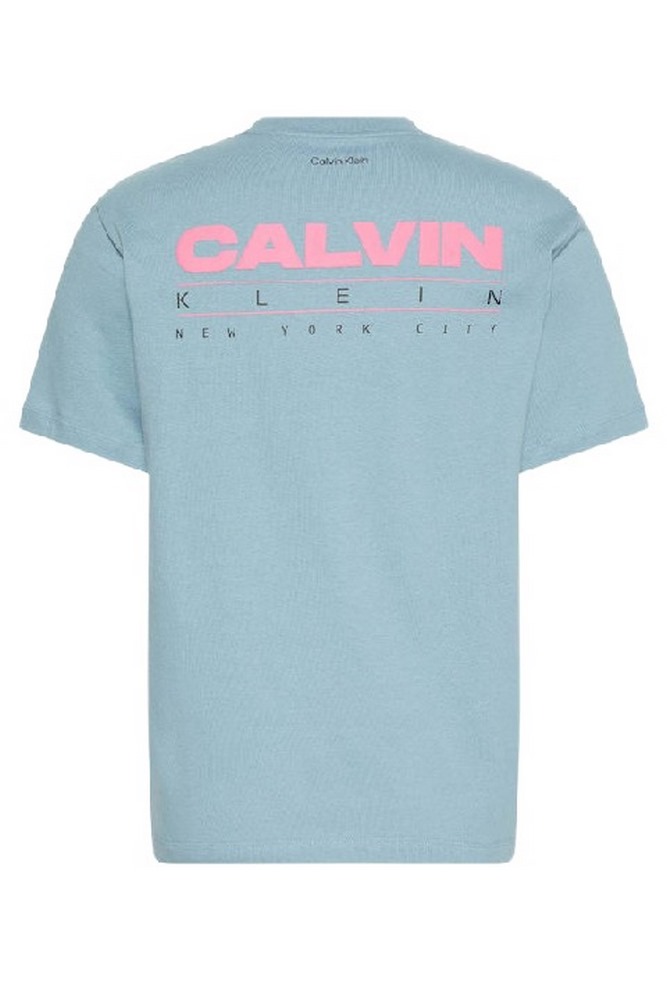 CALVIN KLEIN JEANS 20S CALVIN DISC STACK GRAPHIC T-SHIRT ΜΠΛΟΥΖΑ ΑΝΔΡΙΚΗ PETROL